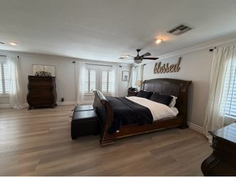 Complete Heavy Wood Bedroom set