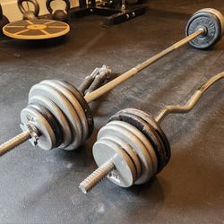 131 lbs Standard Weights with Bars