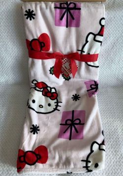 Hello Kitty Oversized Christmas Tree Throw Blanket
