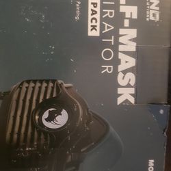 Paint Mask Respirator (Half Face Reusable Cover) RHINO RH-6021 (Double Pack) for Dust, Smoke, Polishing, Sanding and Other Housework|Includes Security