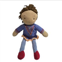 Bunnies By The Bay Global Sisters Imani Doll Plush 13" Stuffed Animal Girl