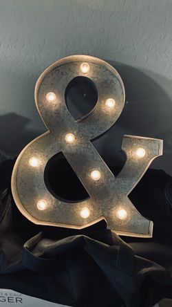 New! Large Metal Decor w/Lights