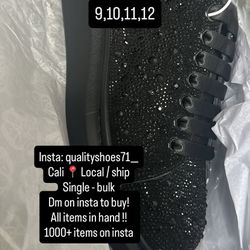 Alexander McQueen Black Shoes Rhinestone 