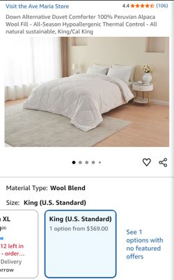 Alpaca Wool Duvet - Peruvian Alpaca Wool comforter