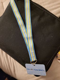 Disney pin lanyard.