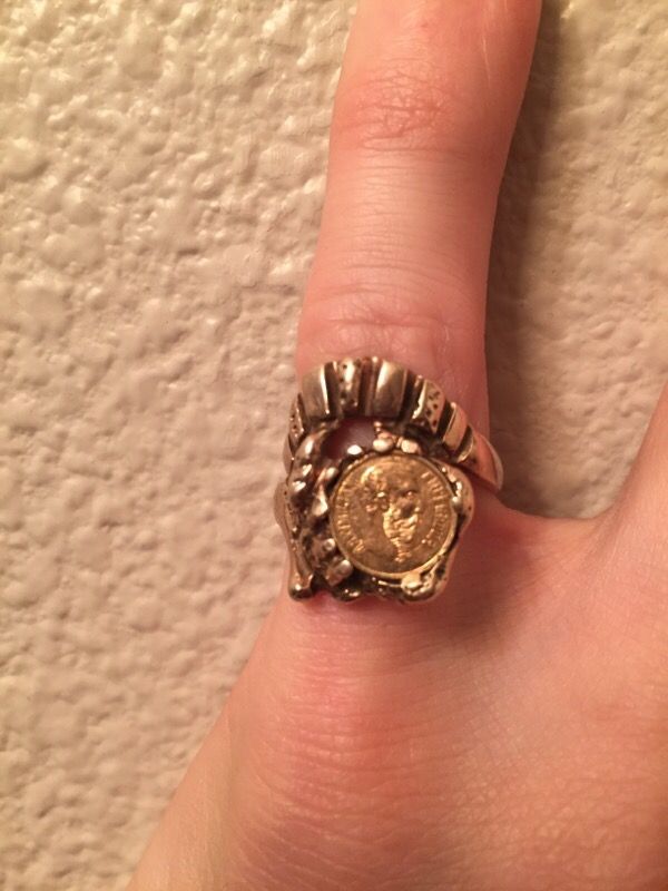 14k gold 1865 maximiliano emperador coin ring