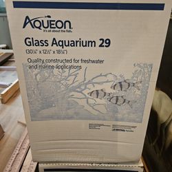 Aqueon 29G Aquarium w/ Glass Top - new