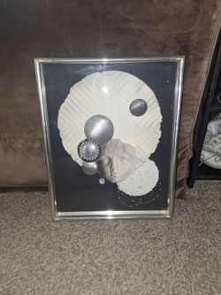 Framed Abstract Collage Art Print