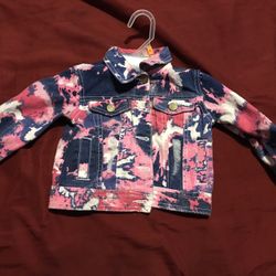 Custom Made Jean Jacket Toddler Size 12 M