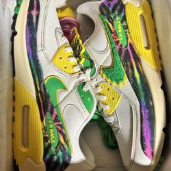  Air Max 90 University of Oregon x Nike x Grateful Dead Size 11.5 Deadstock 