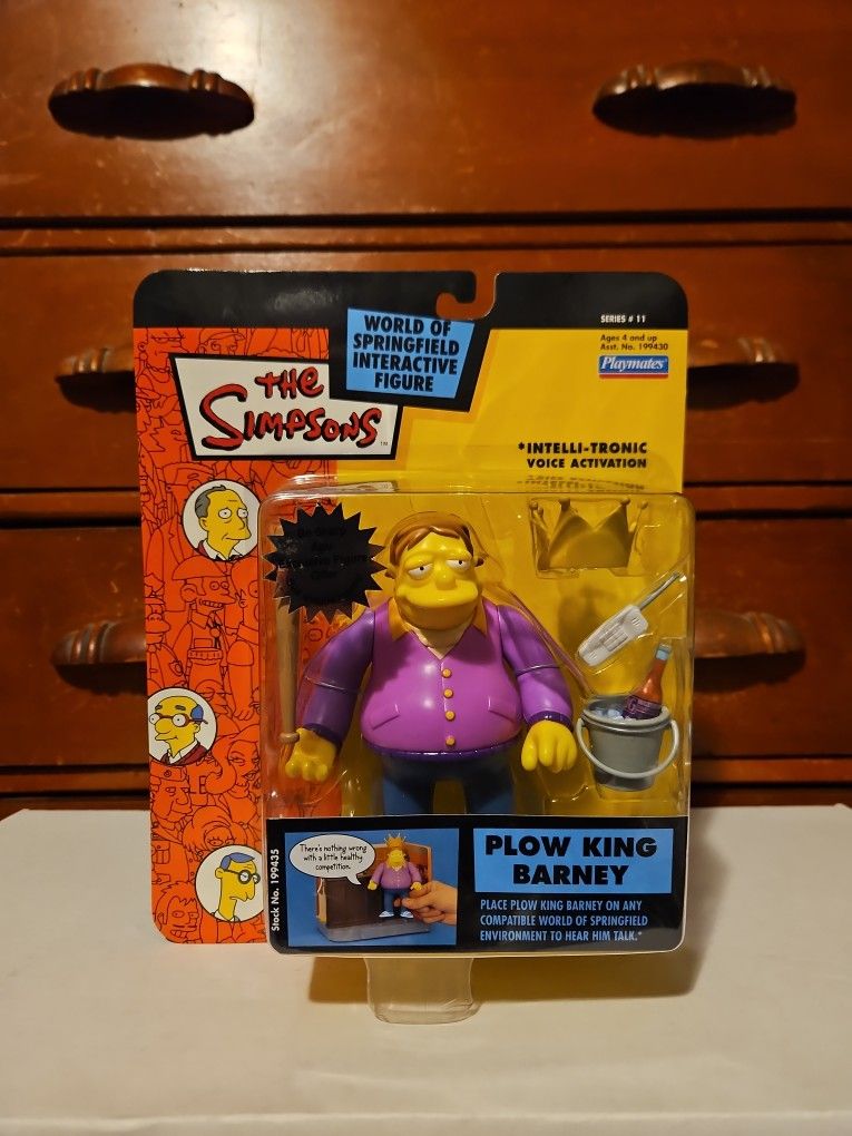 Playmates The Simpsons Plow King Barney