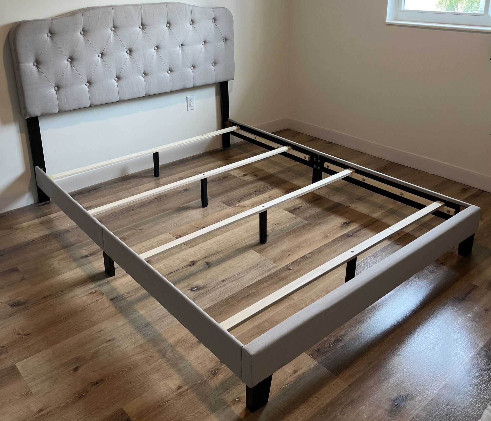 Bed Frame- Warm Grey
