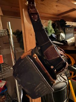 Occidental leather finish carpenter bags