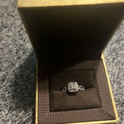 Princess Cut White Gold Engagement Ring