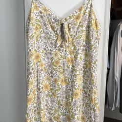 Floral Yellow Dress 