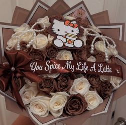 Hello Kitty Rose Bouquet with Pearl Accents