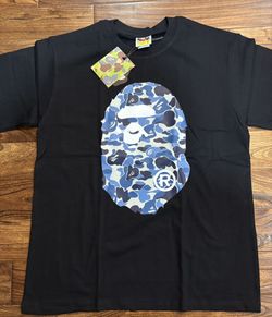Navy Blue BAPE Blue Camo Tee