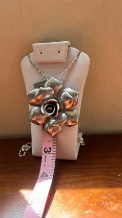 Huge 925 Sterling Silver Necklace