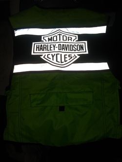 Large Harley Davidson Reflector Vest.