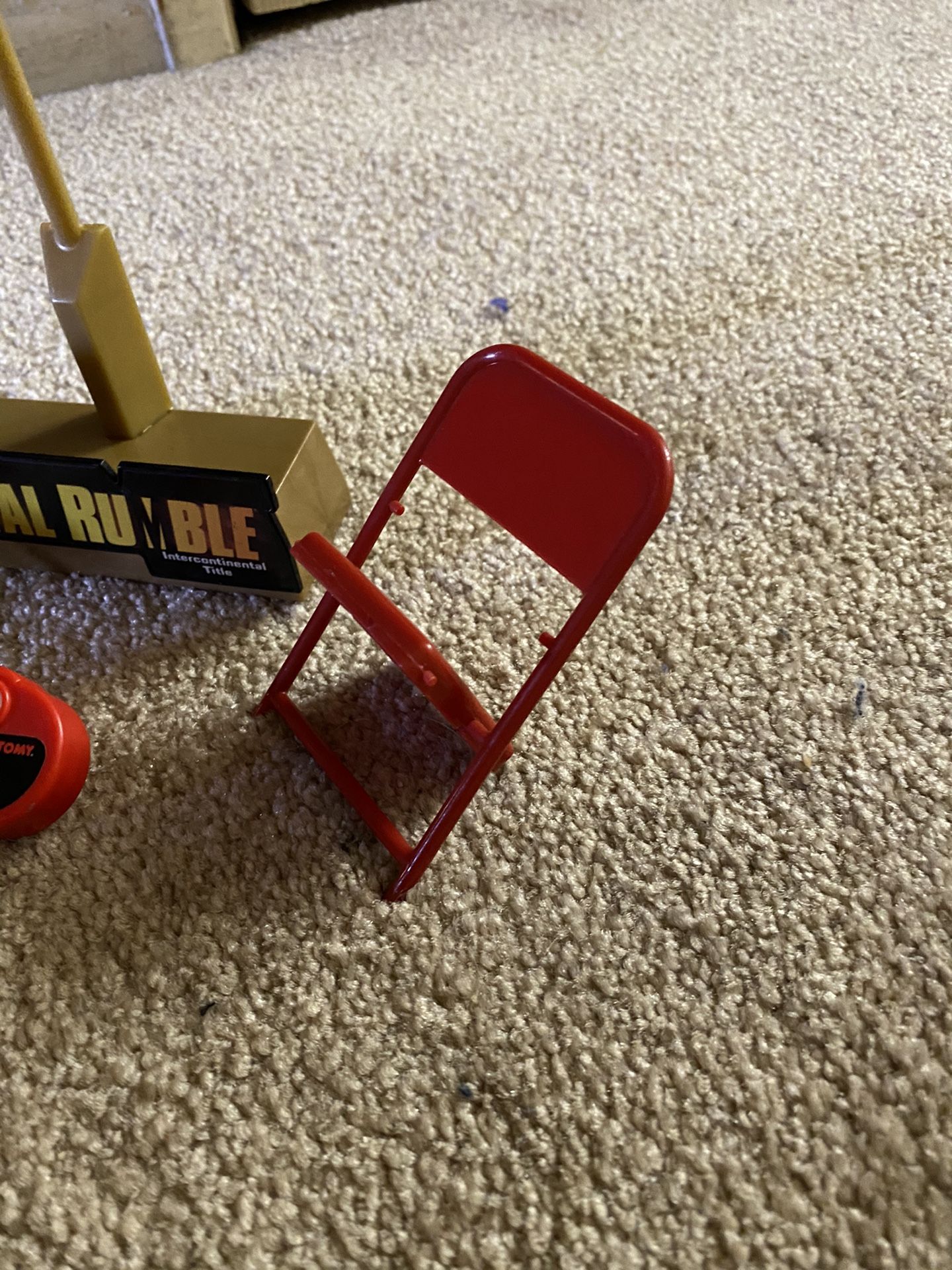 WWF Wrestling Toy Accessories 2 Chairs camera Royal Rumble Stand WWE ecw tna wcw aew
