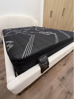 Elite Midnight Pro  queen size mattress pillow top 12”.     New mattress in a plastic sealed  Venta de colchones  ☎️📲call or Tex (213)713-74-89   Hab