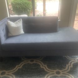 Beautiful Blue Grey Couch Love Seat CUSTOM