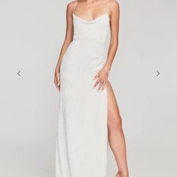 Retrofete Katya Dress In Moonglow White (L)