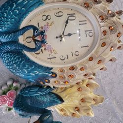 Peacock Clock