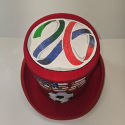 Hand Painted Fiva World Cup Top Hat