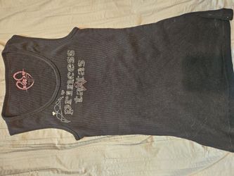 Princess Tatas Large Black Breast Cancer Tank