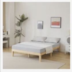 Natural Wood Bed Frame Queen Wayfair