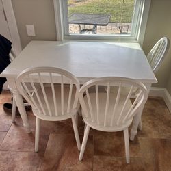 Solid Wood Table And Chairs