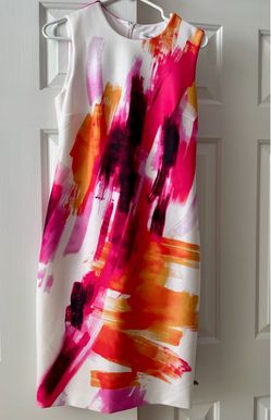 Calvin Klein zipper midi dress