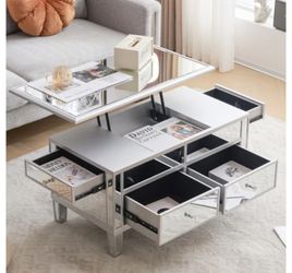 Mirror  Lift Top  Coffee Table  New In Box