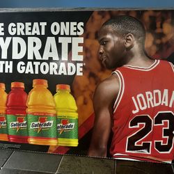 Michael Jordan Vintage Gatorade Promotional Standee