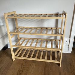 Bamboo Shoe Rack 