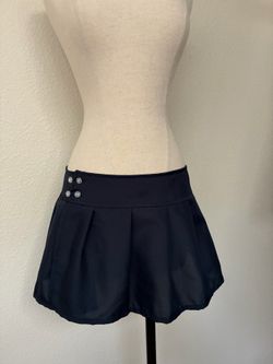 Dark blue pleated mini skirt, size small