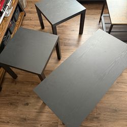 Cofeee table and side tables set
