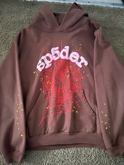 Brown Sp5der Hoodie