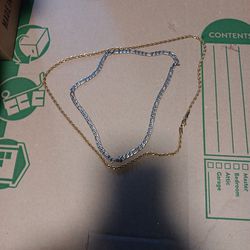Gold Chain And Sliver Chain For Sale 