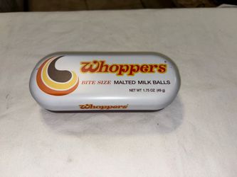 Vintage Style Whoppers Malted Milk Balls Collectors Tin 6"