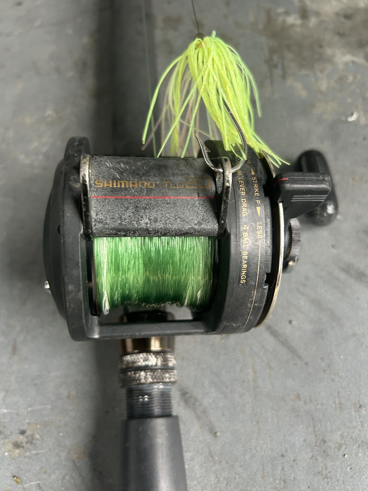Shimano  tld20 with tsunami rod