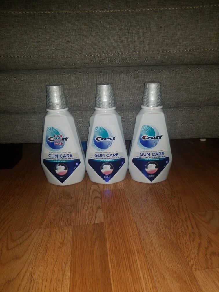 3 Crest Mouthwash Gum Care 1lt