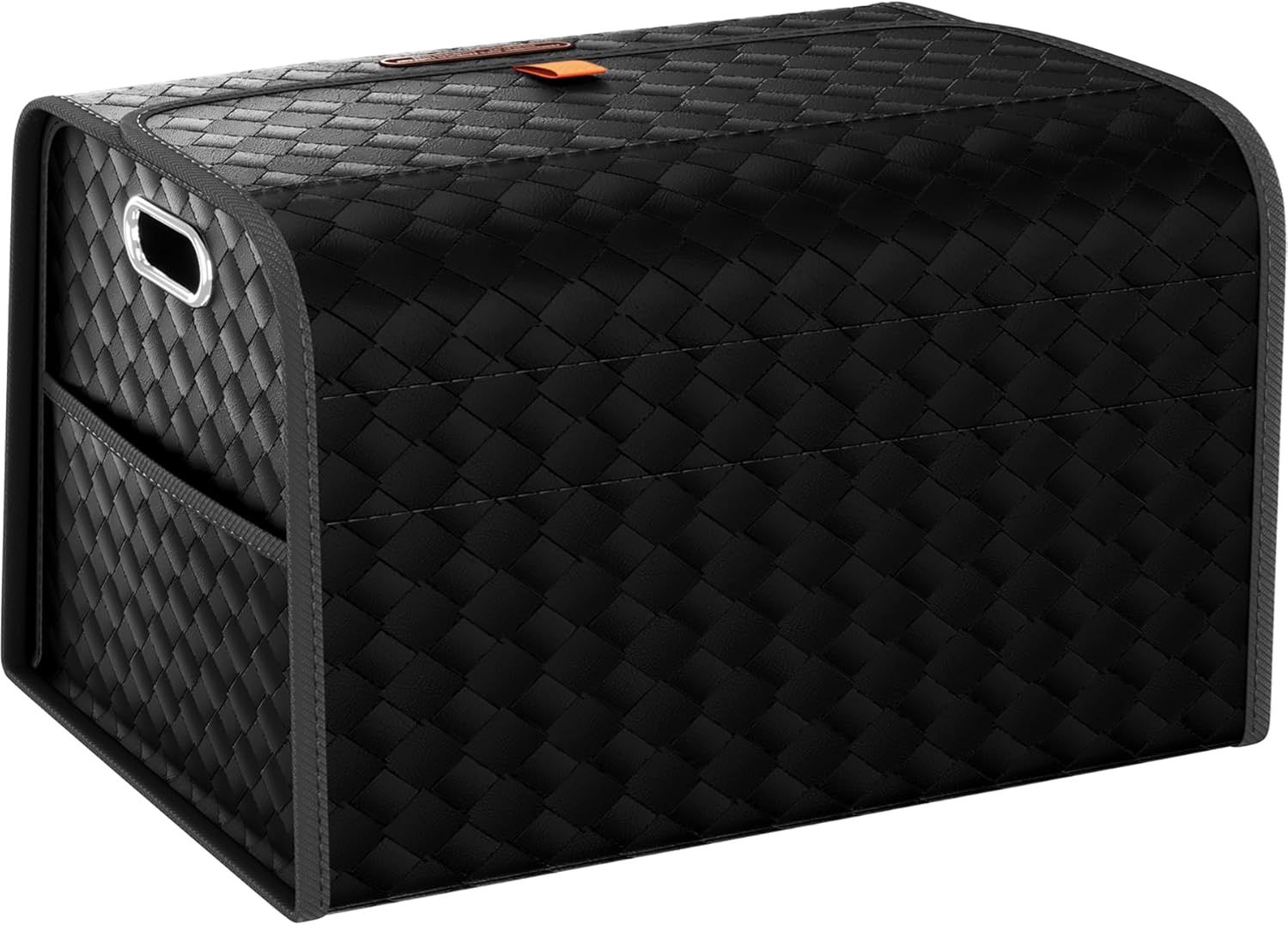 Leather Trunk Organizer with Collapsible Storage