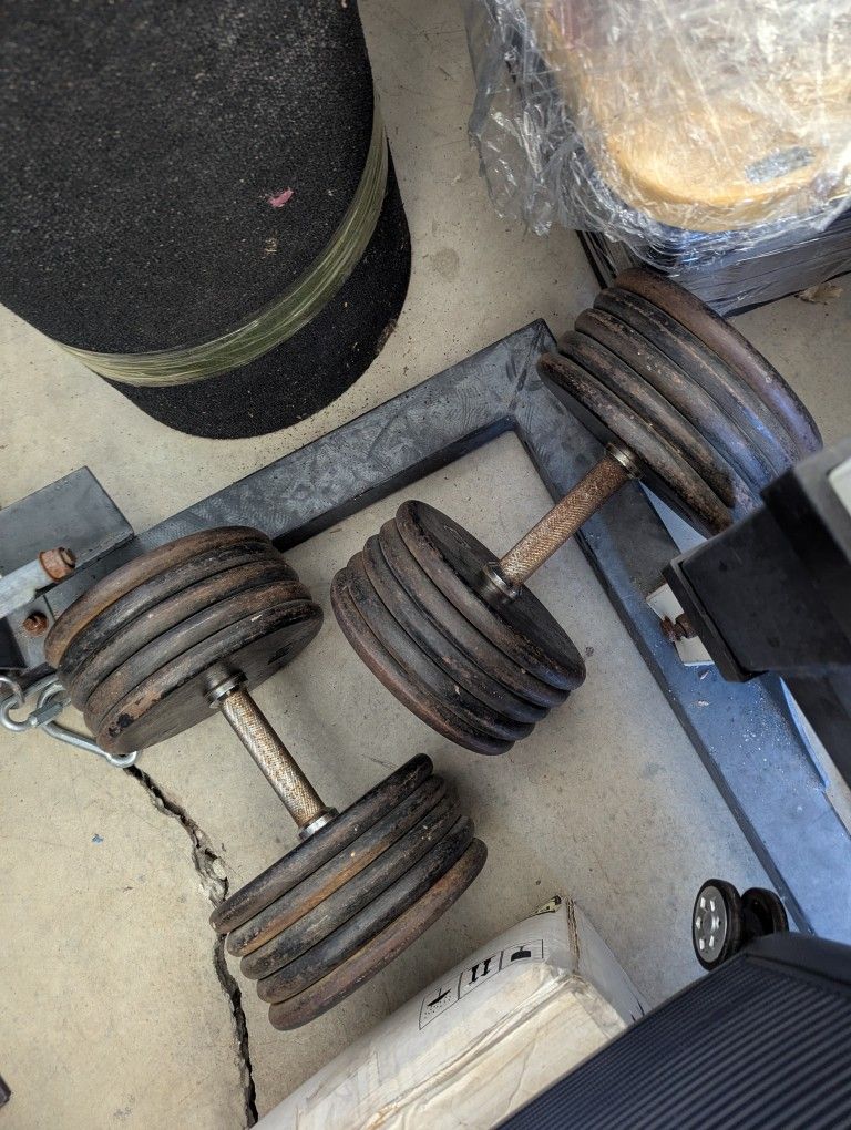105 Pound Dumbbells