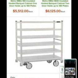 Industrial  Crescor Aluminum  Cart Great For Catering  Restaurants  Hotel Bars