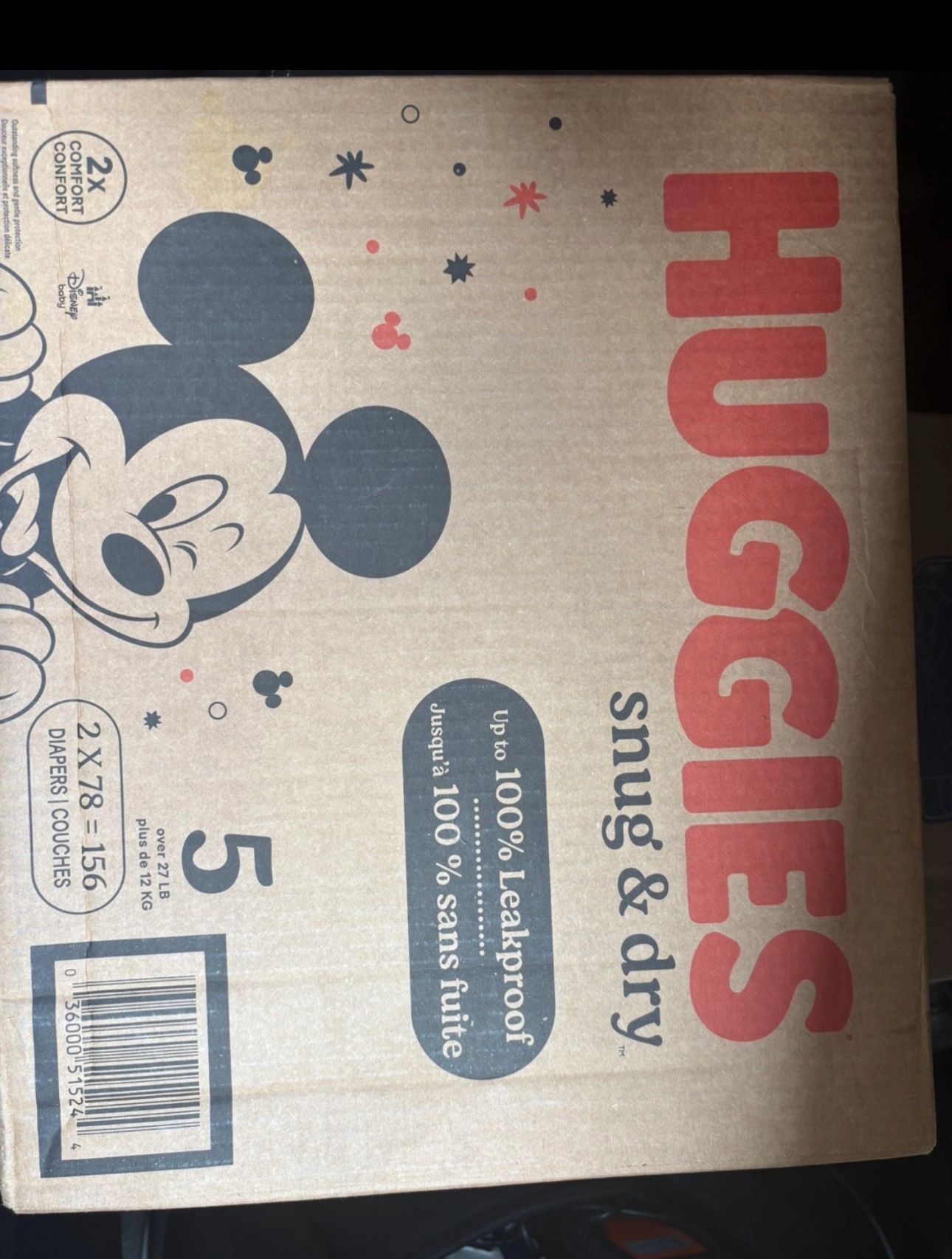 Huggies Snug & Dry Size 5 Diapers - 156 Count
