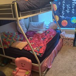 Bunk Bed With Trundle Plus Mattress