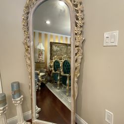 Very Gorgeous Wood Antique Large Mirror  80x35