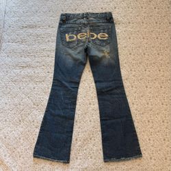 Y2K Bebe deadstock bootcut jeans with studded embroidery